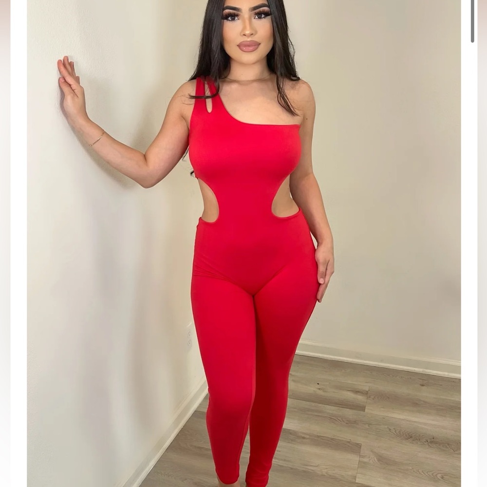 Red Boss Babes Boutique Jumpsuit